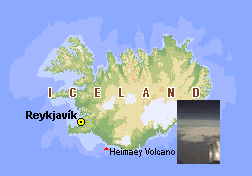 Clickable map of Iceland