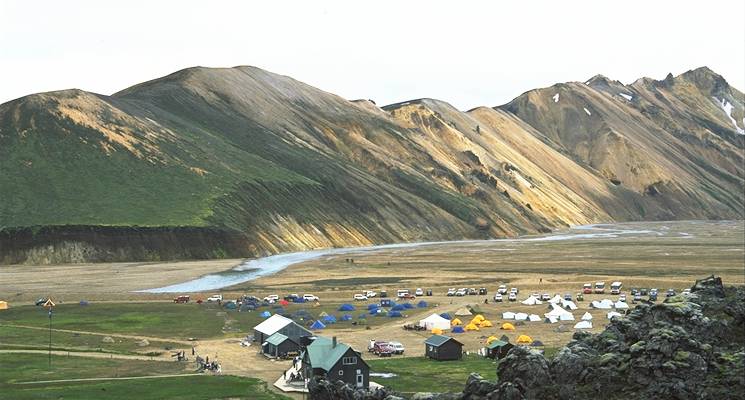 Camping site at Landmannalaugar