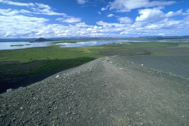 Blick zum Mývatn vom Hverfell