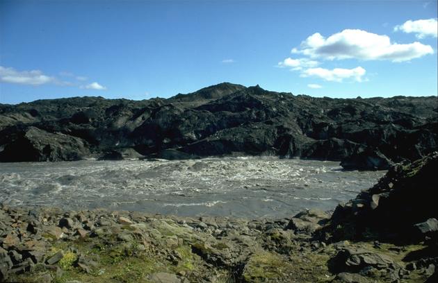 Source of a glacier river