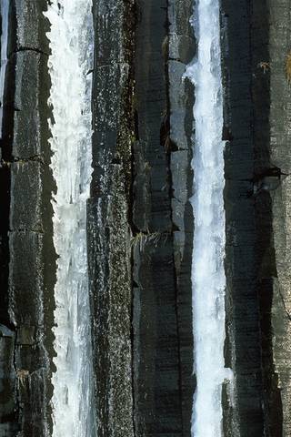 Columns from ice near Svartifoss